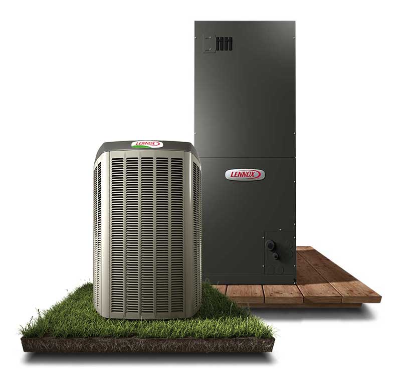 système central de Lennox avec thermopompe et fournaise